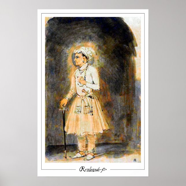 Rembrandt van Rijn Zedign Art Poster nº 39 (Frente)