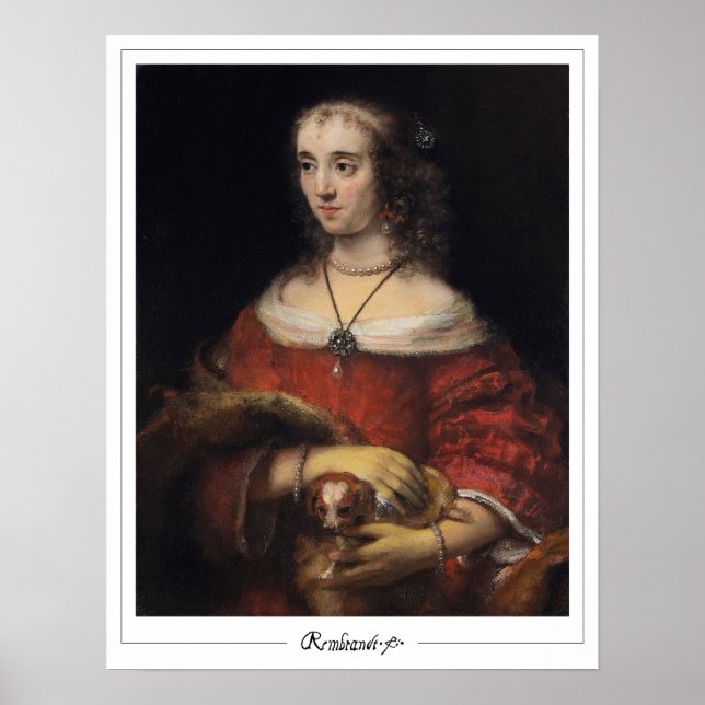 Rembrandt van Rijn Zedign Art Poster nº 6 (Frente)