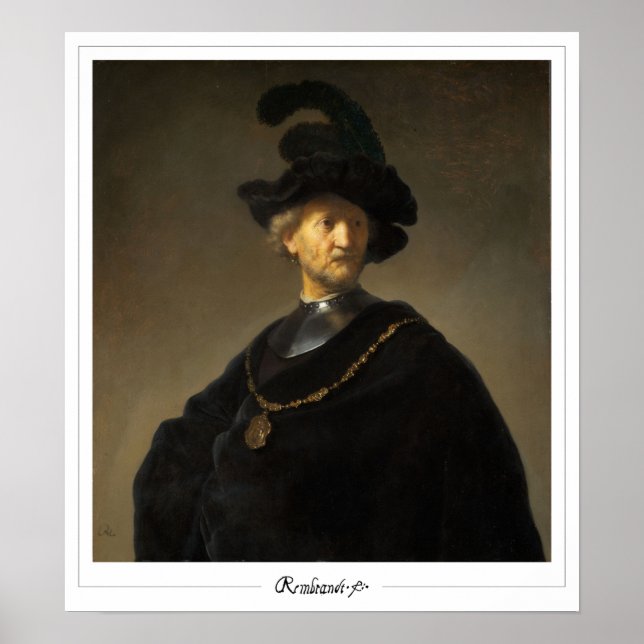 Rembrandt van Rijn Zedign Art Poster nº 713 (Frente)