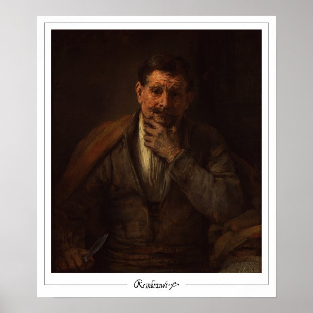 Rembrandt van Rijn Zedign Art Poster nº 714 (Frente)