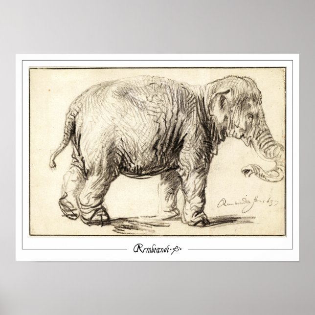 Rembrandt van Rijn Zedign Art Poster nº 78 (Frente)