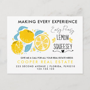 remessa de imóveis LEMON Anúncio Cartão postal