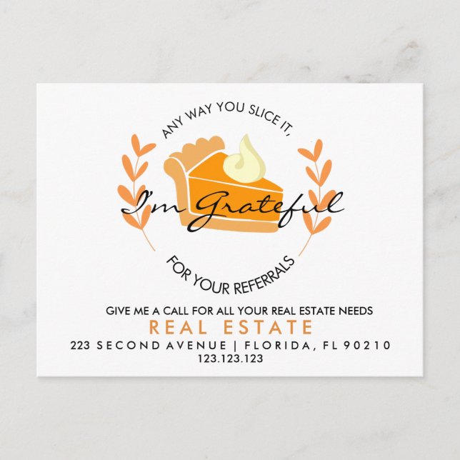 remessa de torta de imóveis Anúncio (Frente)