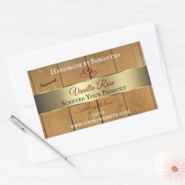 Remessa Dourada de etiquetas de embalagem de produ