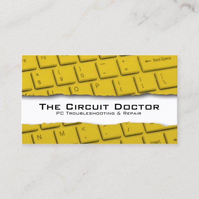 Remoção do teclado do Cartão de visita de reparo d (Frente)