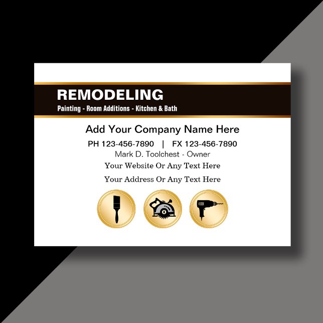 Remodelação de Cartões de visitas (Criador carregado)