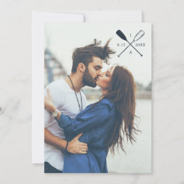 Remos rústicos náuticos do CONVITE | do CASAMENTO