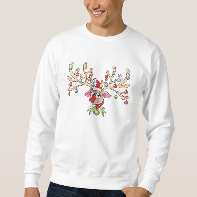 Rena bonito de Rudolf com as camisas das luzes de (Frente)