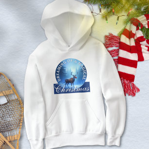 Rena Mágica Azul Floresta de Natal Nevada
