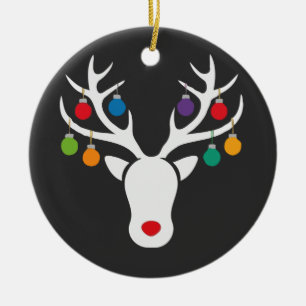 Rena Moderna Festiva Rudolph com Enfeite