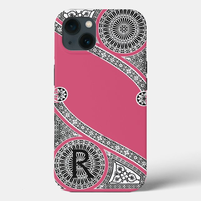 RENAISSANCE ARCHITECT Strawberry Ice Pink Monogram (Verso)
