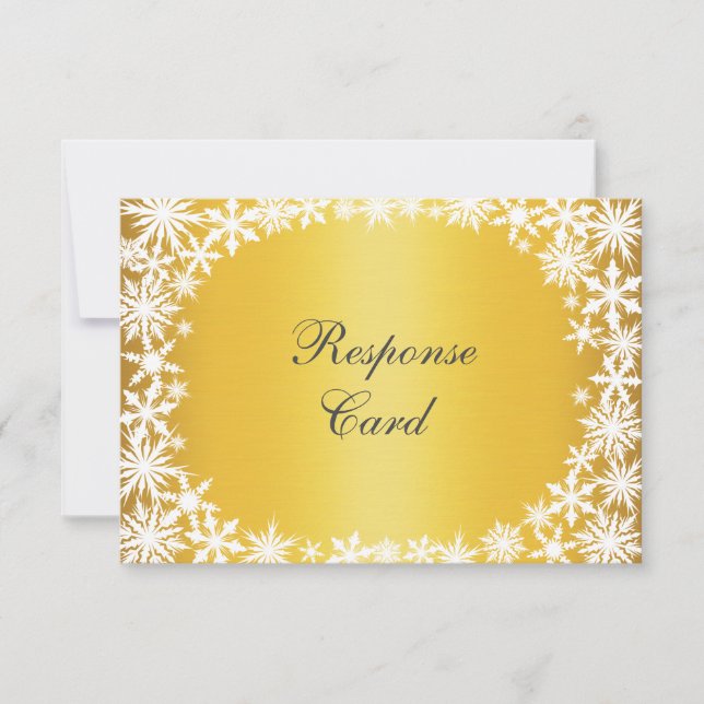 Renda de Inverno em Ouro RSVP (Frente)