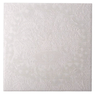 Renda Decorativa Rosa Sobre Branco