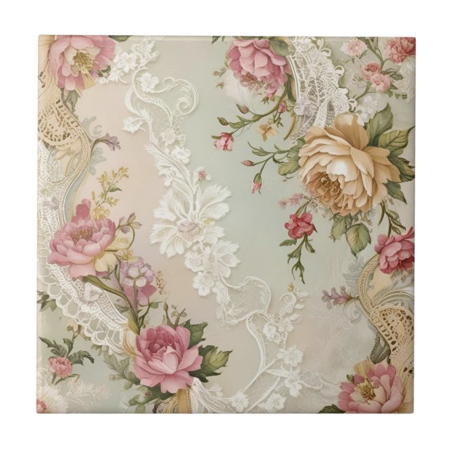 Rendas e Rosas Vintage (Frente)