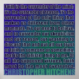 Rendição de Christopher Hitchens do poster da