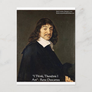 Rene Descartes "Eu Penso Logo" Presentes & Cartões