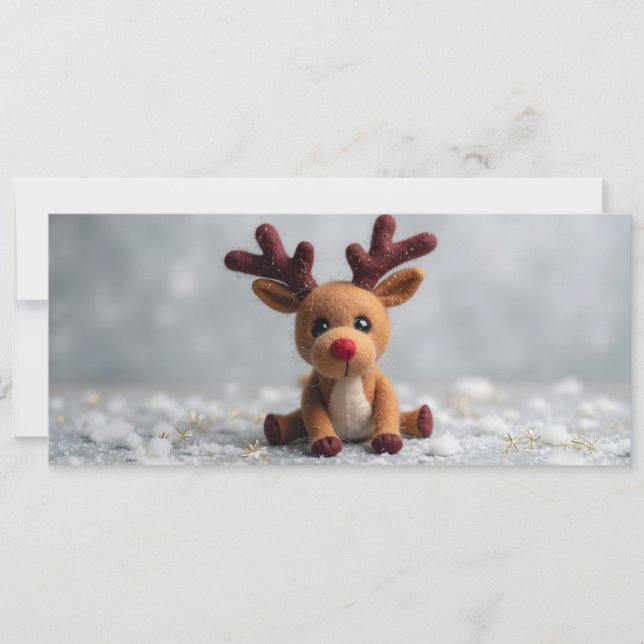 Renne Rudolphe peluche mignonne (Frente)