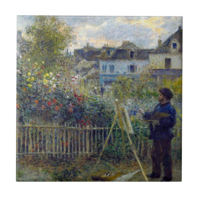 Renoir - Claude Monet Pintura em seu Jardim (Frente)