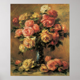 Renoir Les Rosa Fine Art Poster ou Impressão