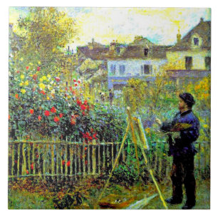 Renoir, Monet Painting em seu Jardim na Argentina