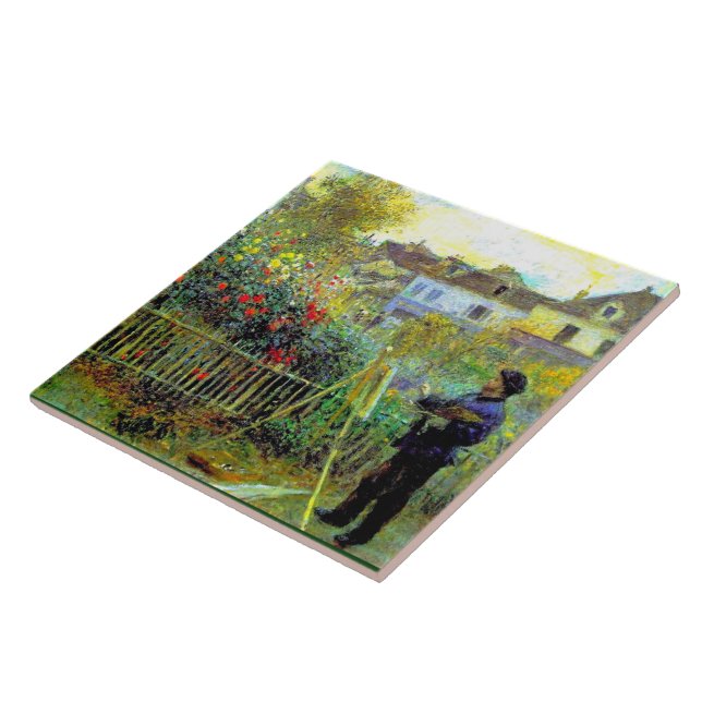 Renoir - Monet Pintando em seu Jardim (Lateral)