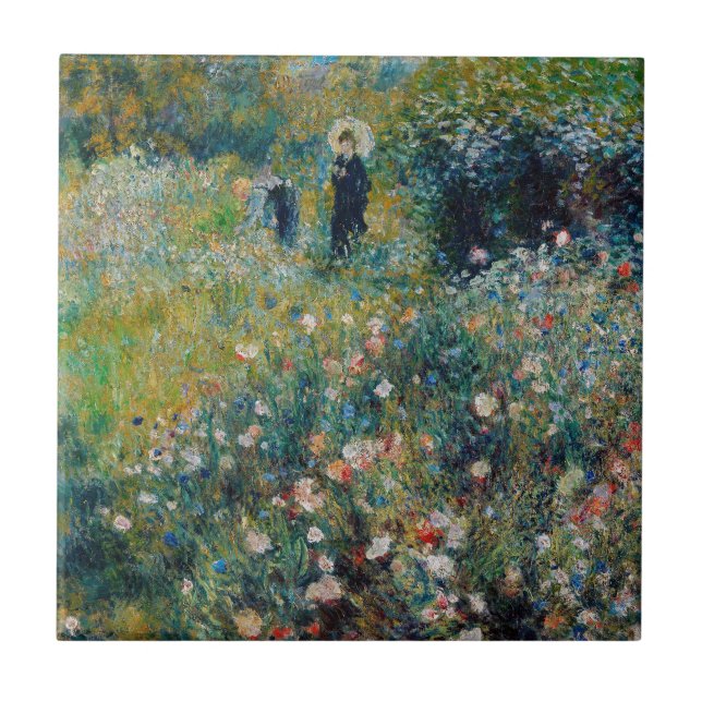 Renoir - Mulher com Guarda-Sol num Jardim (Frente)