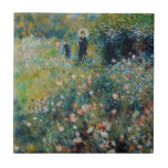 Renoir - Mulher com Parasol num Jardim<br><div class="desc">Mulher com Parasol em Jardim (Femme avec parasol dans un jardin) - Pierre-Auguste Renoir,  Oil on Canvas,  1875</div>
