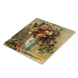 Renoir Rosas e Jasmine em um Delft Vase