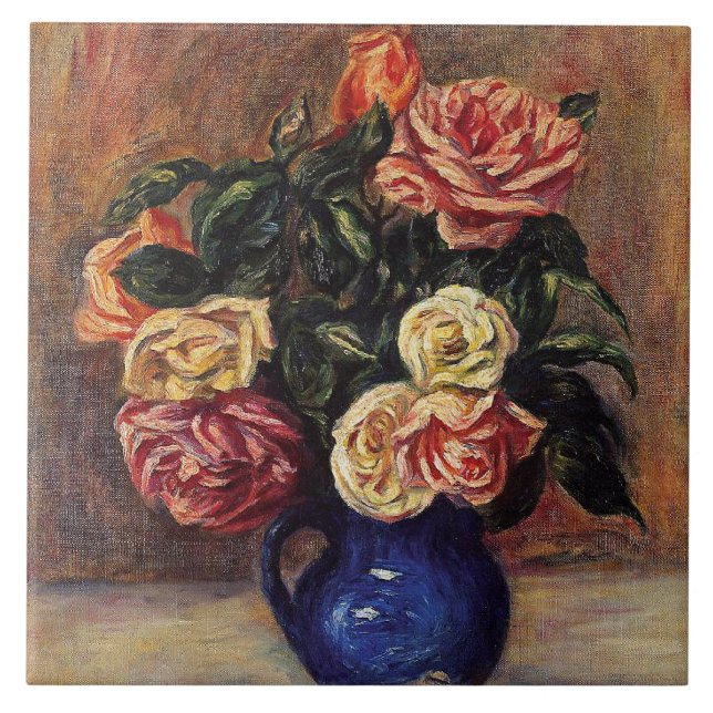 Renoir - Roses in a Blue Vase (Frente)