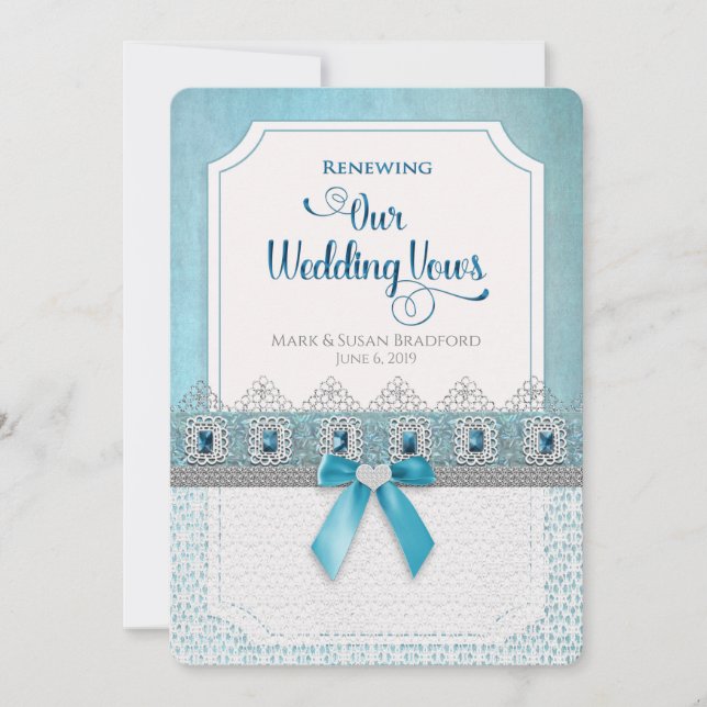 Renovando Casamentos Vota Convite Elegante, Elegan (Frente)