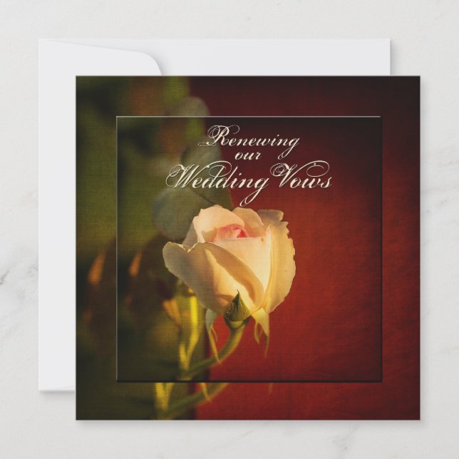 Renovando Vows de Casamento - Convites (Frente)