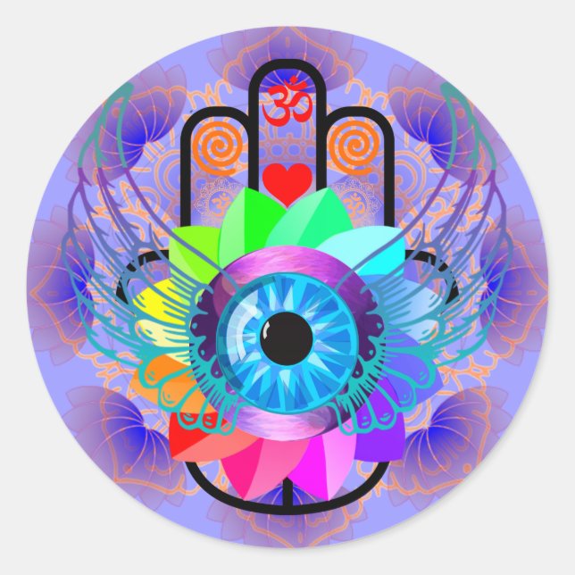 Reparando adesivo de Hamsa (Frente)