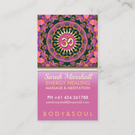 Reparando Cartões de visitas de ioga de energia ro