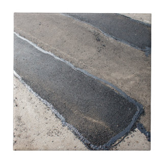 Repare o pavimento e a colocação do asfalto novo