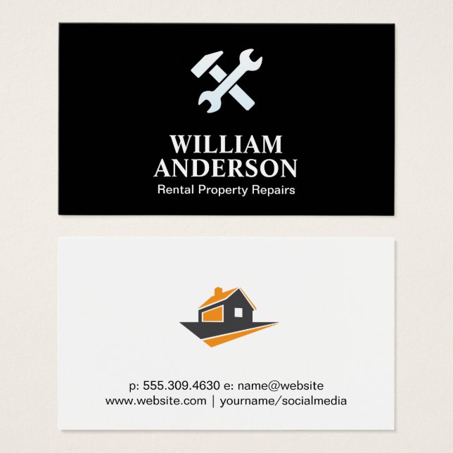 Reparo Doméstico | Handyman | Wrench de martelo (Frente & Verso)