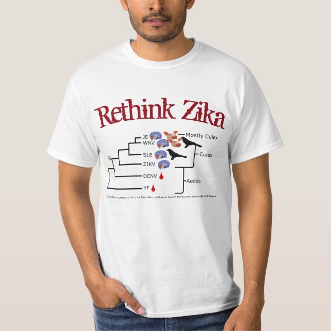 Repense a Camisa Zika por RoseWrites (Frente)