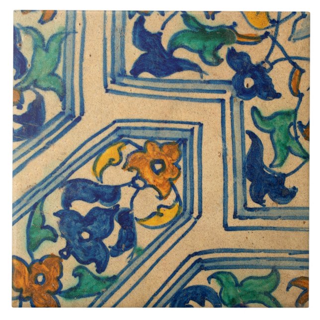 Réplica Floral de Design de Arte Antiquada Nouveau (Frente)