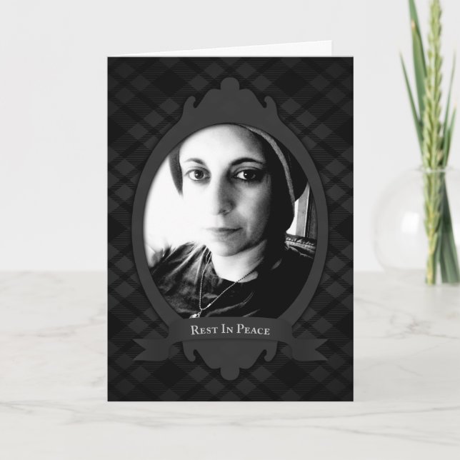 repouso nos anúncios do serviço funerário de paz (Frente)