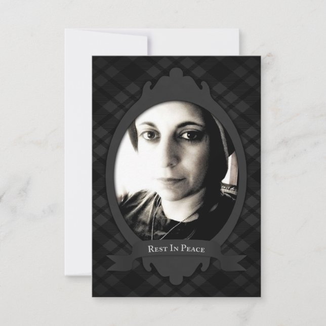 repouso nos anúncios do serviço funerário de paz (Frente)