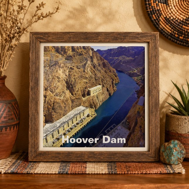 Represa Hoover no Arizona (Hoover Dam in Arizona Ceramic Tile)