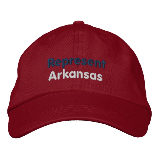 Represente o boné de Arkansas (Frente)