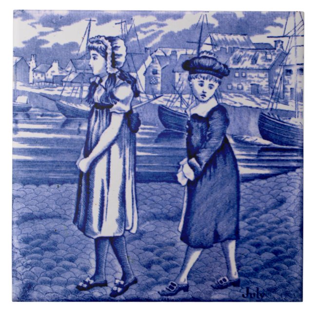 Repro 1885 Hora Azul Meses do Calendário julho (Frente)