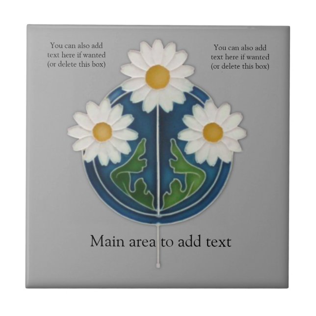 Repro Antique Estilizou Art Nouveau Daisies (Frente)