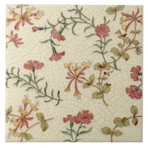 Repro Antique Minton Honeysuckle e Pinks sobre mar