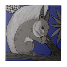 Repro Antique Minton Staffordshire Blue Squirrel