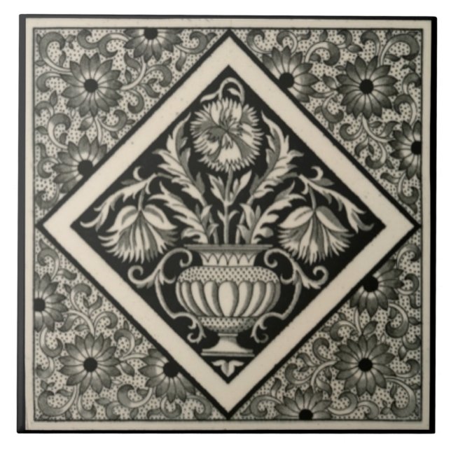 Repro Antique Minton - Transferência Estética de P (Frente)