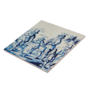 Repro Delft Azulejo Blue Les Gueux