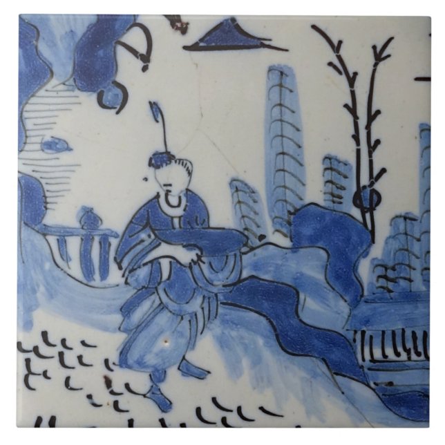 Repro Delft Azulejo Chinoiserie (Frente)