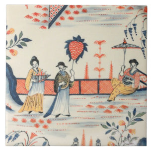 Repro Delft Azulejo Chinoiserie Cenário Picturesc