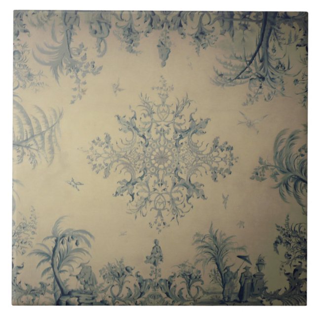 Repro Delft Azulejo Chinoiserie Cenário Picturesco (Frente)